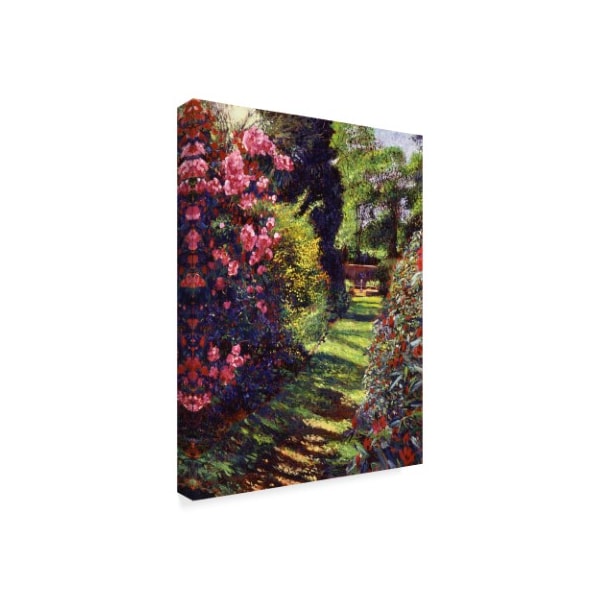 David Lloyd Glover 'A Rhododendron Stroll' Canvas Art,35x47